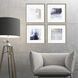 Nightscape Blue and Orange and Multi and Neutral Framed Art