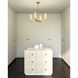 Alora Mood Rue 8 Light 38 inch Brushed Gold Chandelier Ceiling Light
