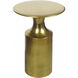 Rassa 21 X 14.5 inch Polished Gold Accent Table