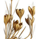 Hortensia 9 Light 32 inch Contemporary Gold Leaf and Contemporary Gold and Contemporary Silver Leaf Chandelier Ceiling Light