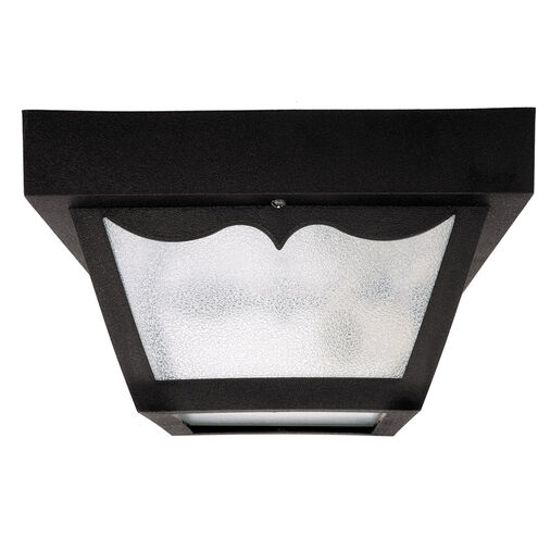 Outdoor 1 Light 9 inch Black Outdoor Flush Mount 