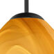 Mia 1 Light Black Cord Pendant Ceiling Light