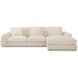 Berga White Sectional, Right