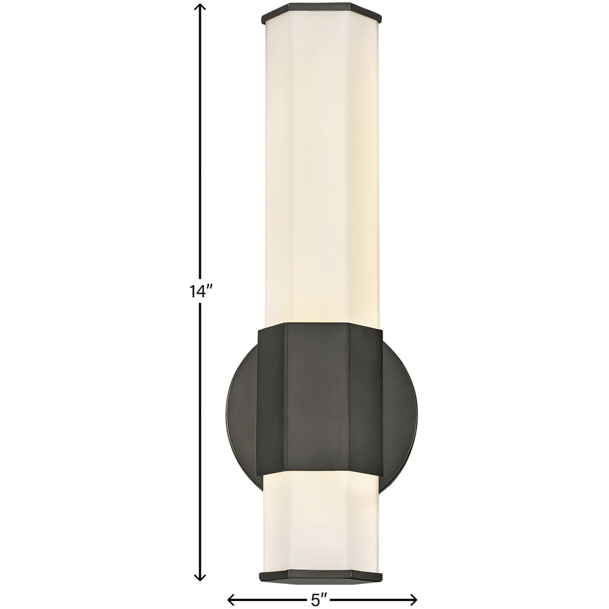 Facet LED 5 inch Black Oxide Bath Light Wall Light