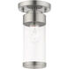Hillcrest 1 Light 5 inch Brushed Nickel Semi-Flush Mount Ceiling Light