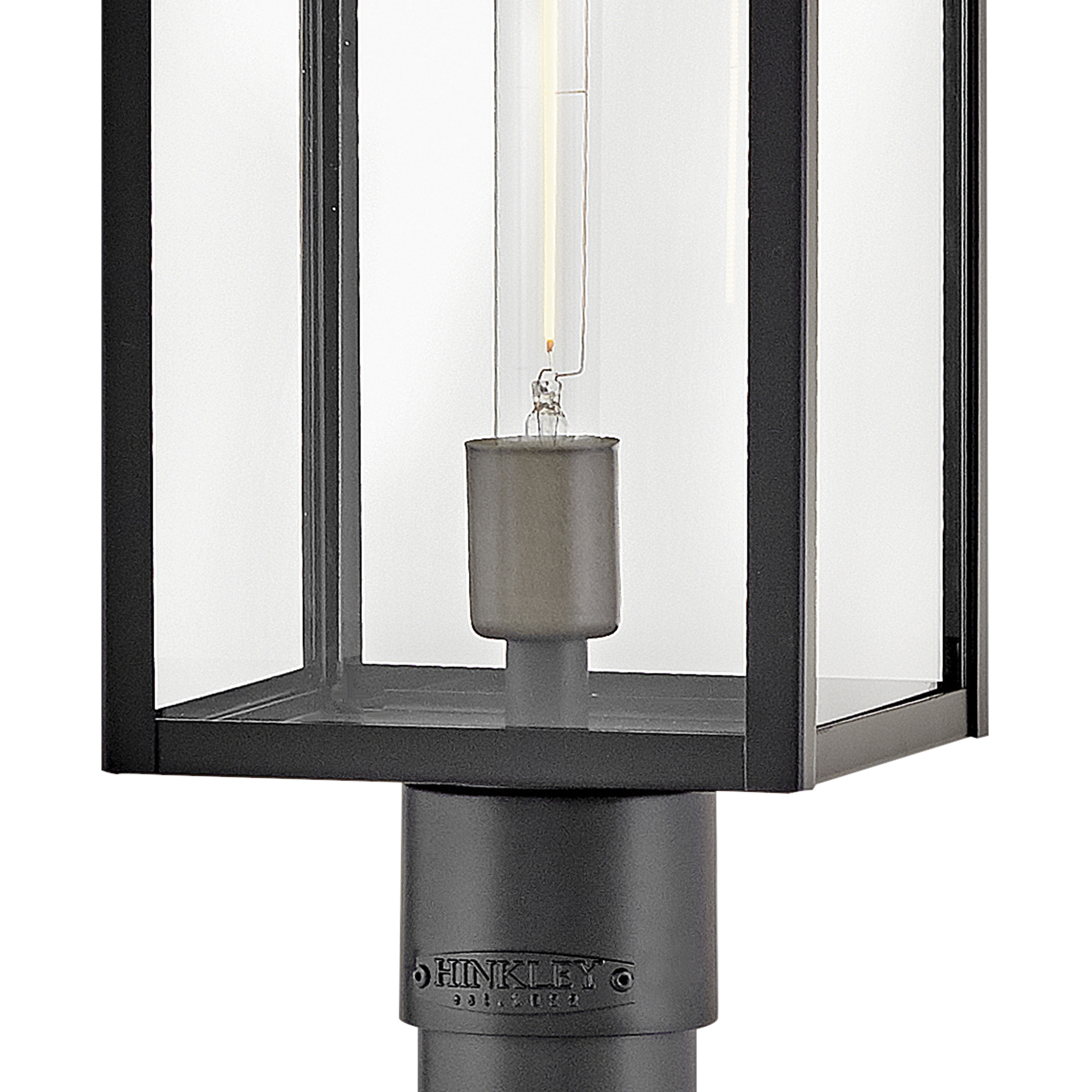 Catalina 1 Light 24 inch Black with Burnished Bronze Outdoor Post Mount