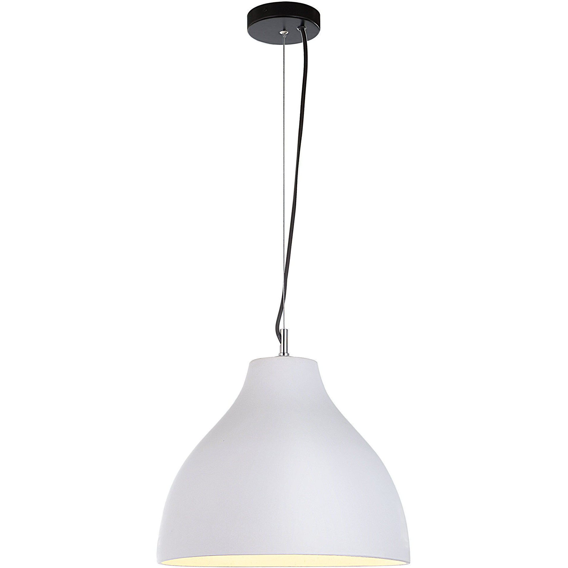 Fallbrook 1 Light 15 inch White Pendant Ceiling Light