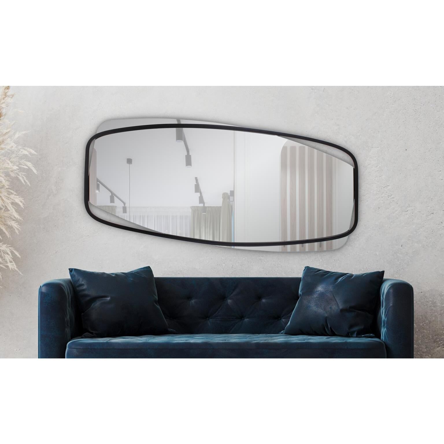 Dattner 60 X 26 inch Black Mirror