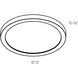 Prime 1 Light 12 inch White Flushmount Ceiling Light