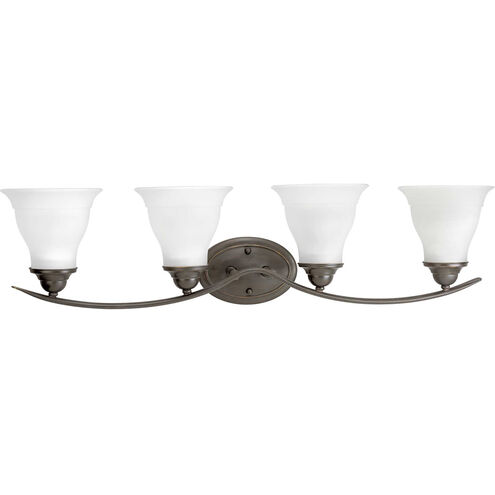 Nerissa 4 Light 33.25 inch Antique Bronze Bath Vanity Wall Light