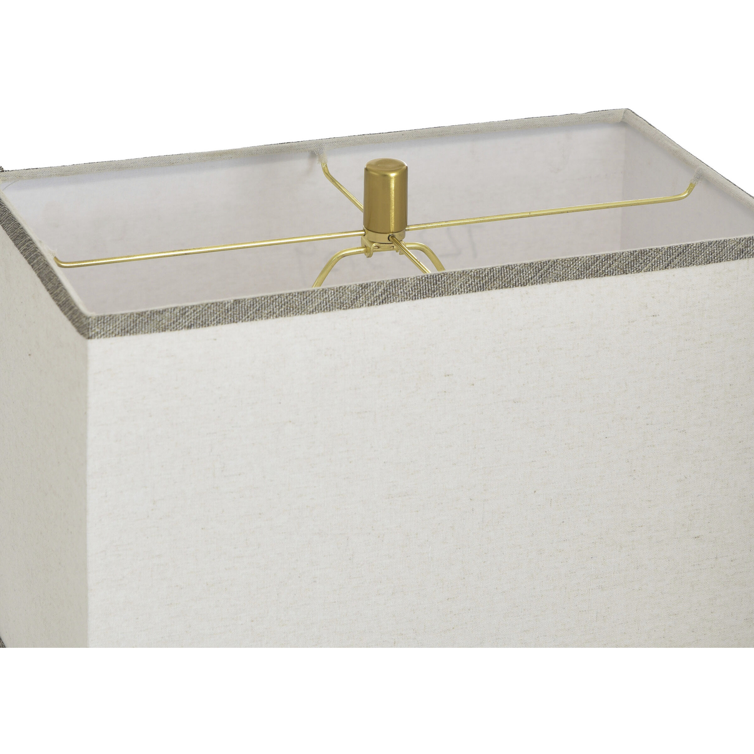 Ramsel 32.25 inch 100 watt Ramsel Gold and Oat Table Lamp Portable Light