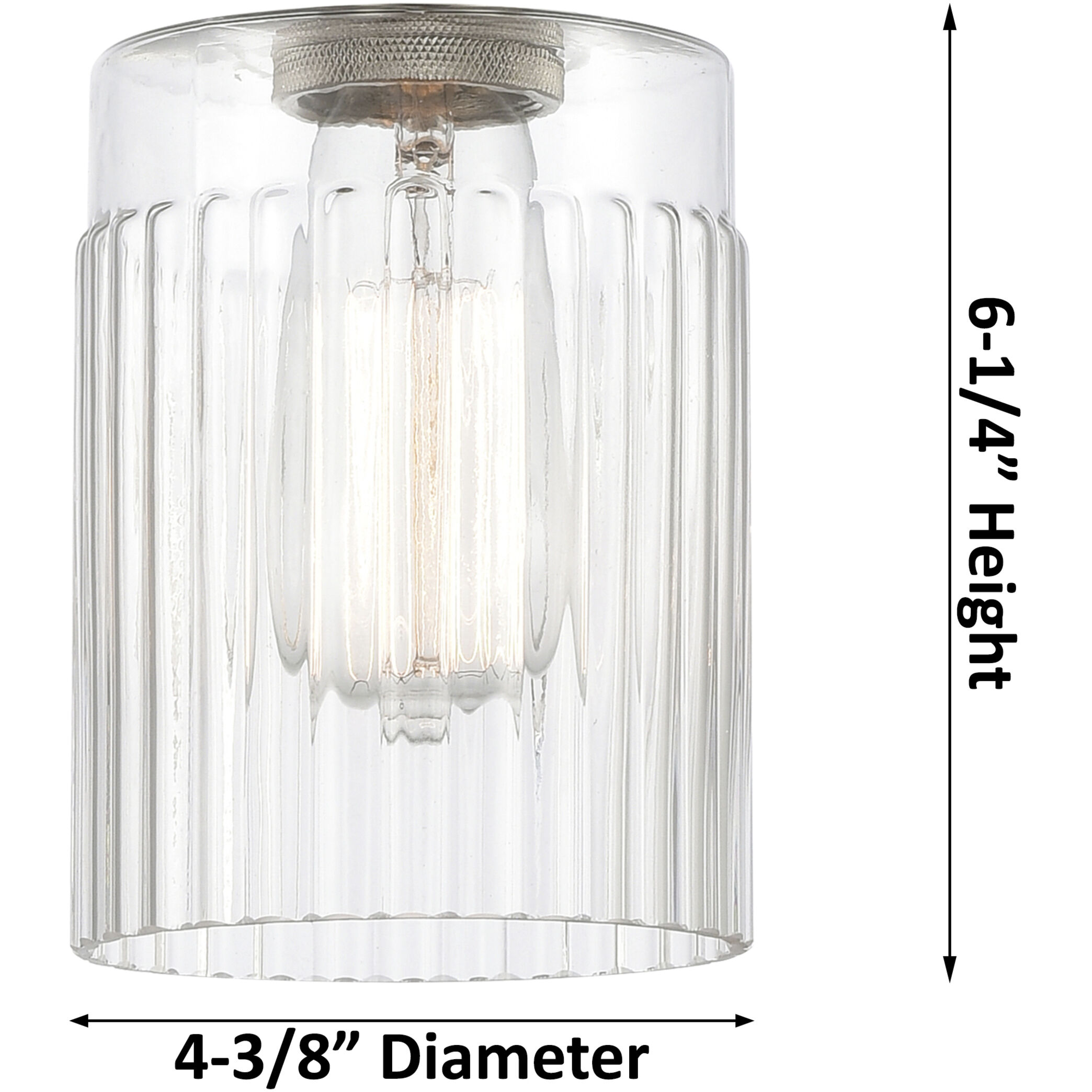 Ballston Hadley 1 Light 5 inch Brushed Brass Pendant Ceiling Light in Clear Glass, Ballston