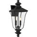 Farley 2 Light 20 inch Matte Black Outdoor Wall Lantern