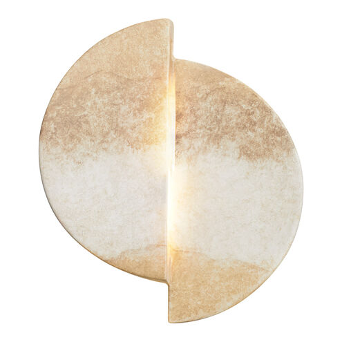 Ambiance LED 9 inch Greco Travertine ADA Wall Sconce Wall Light, Offset