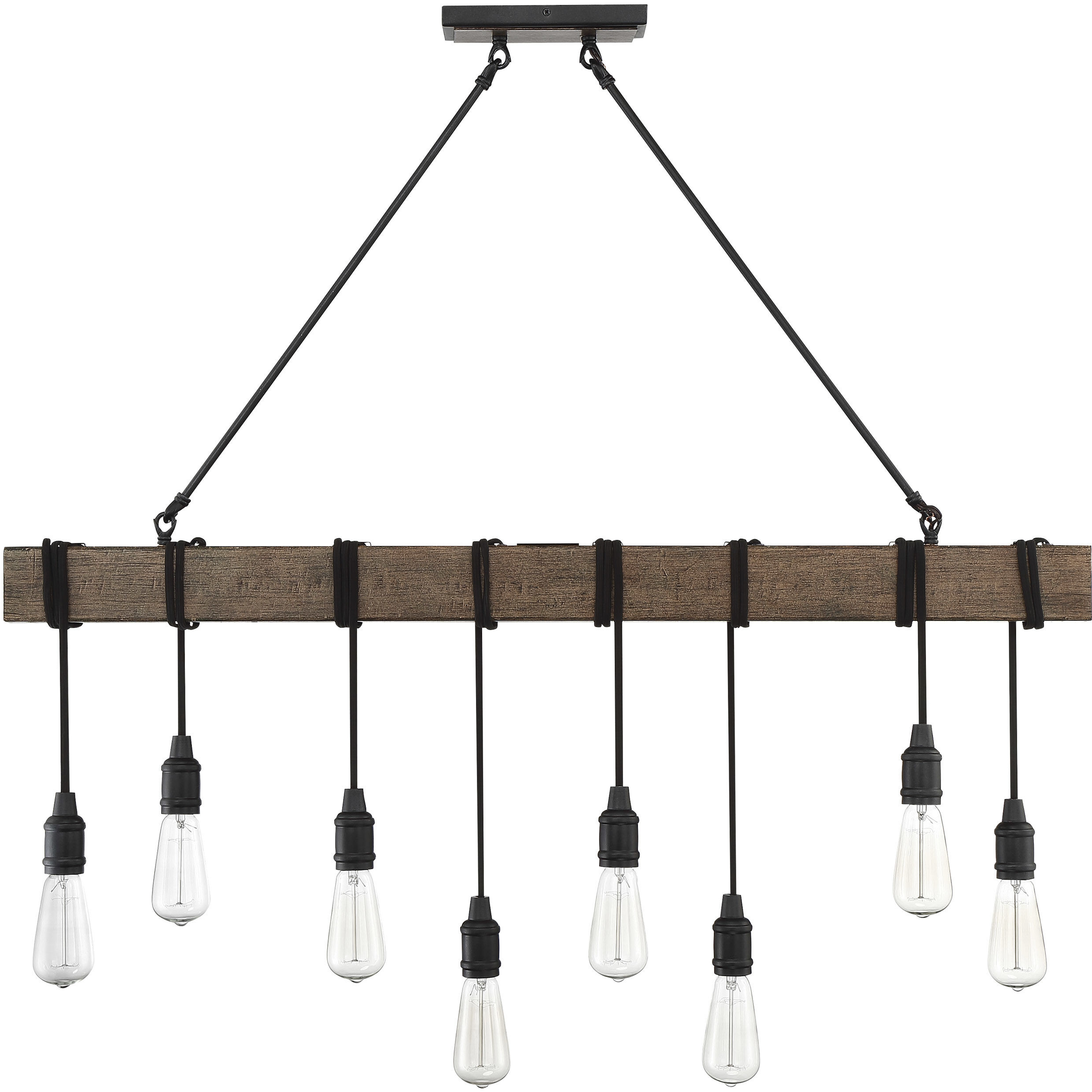 Burgess 8 Light 42 inch Durango Linear Chandelier Ceiling Light