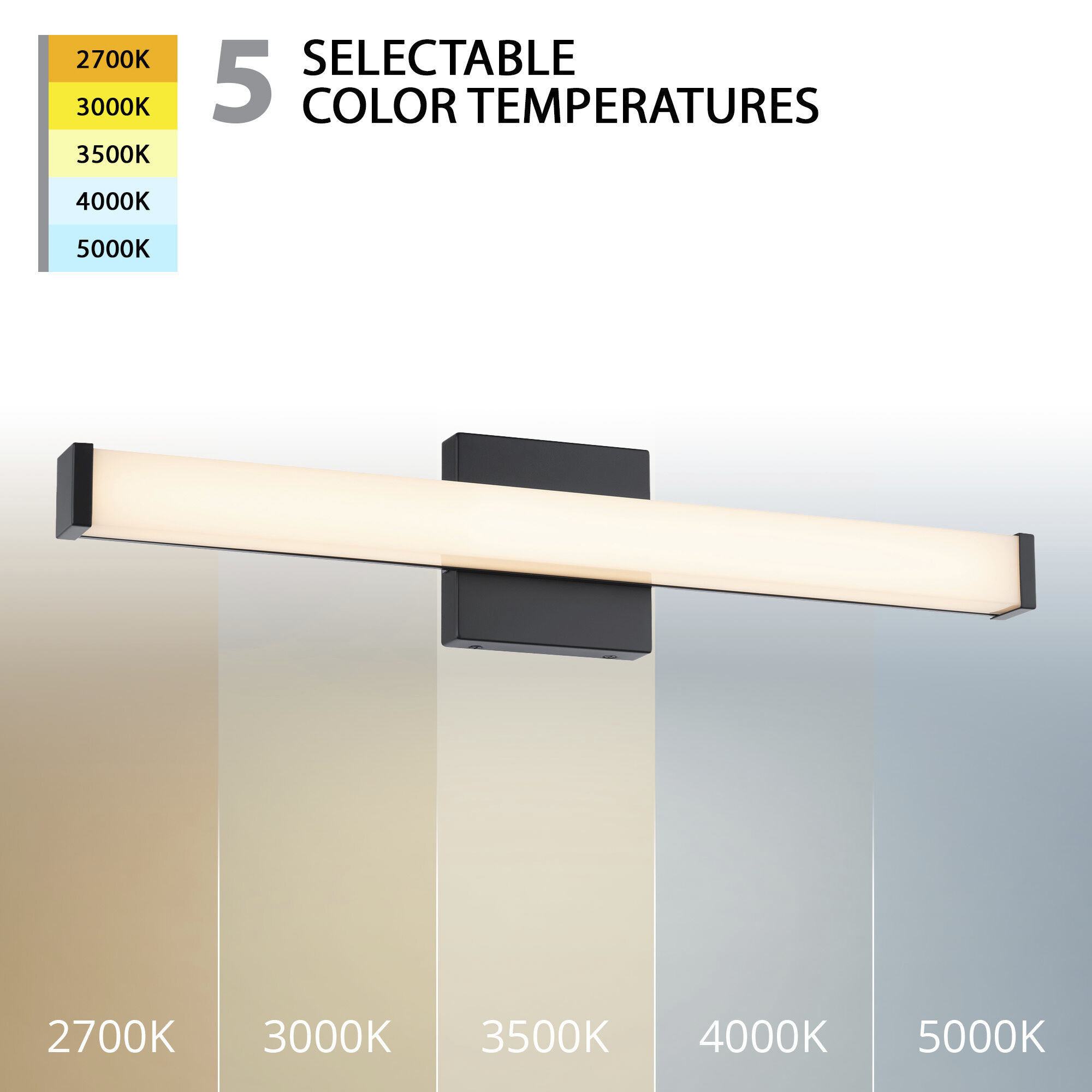 Slim Indoor Wall Lighting in Black, WAC Limited