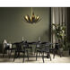 Loto 6 Light 30 inch Centura with Burnished Gold Pendant Ceiling Light