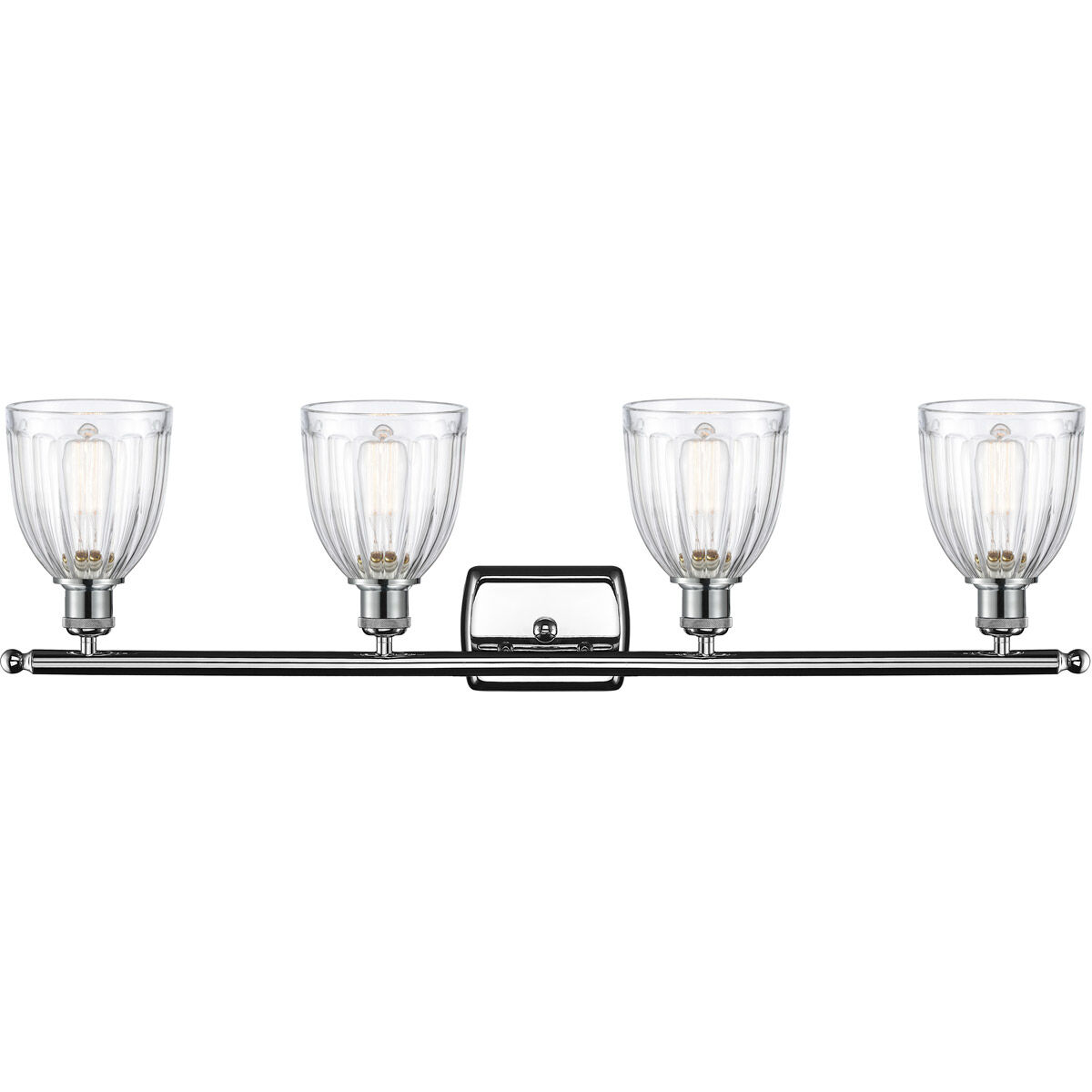 Ballston Brookfield LED 36 inch Polished Chrome Bath Vanity Light Wall Light in Clear Glass, Ballston
