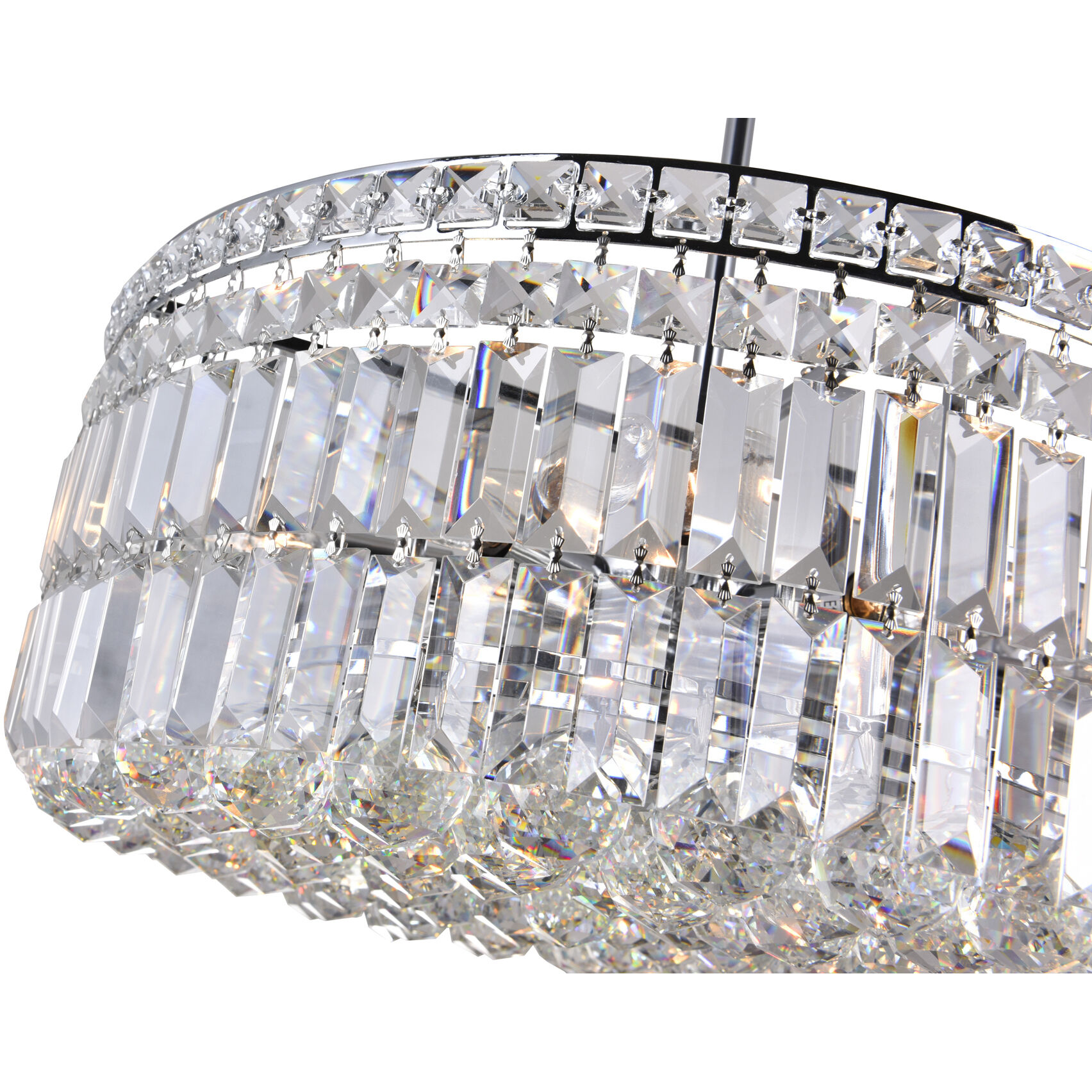Colosseum 8 Light 20 inch Chrome Down Chandelier Ceiling Light