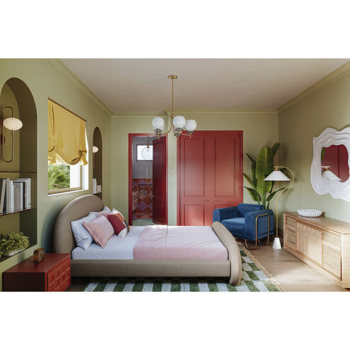 Bianca 63 inch 25.00 watt Aged Brass Floor Lamp Portable Light