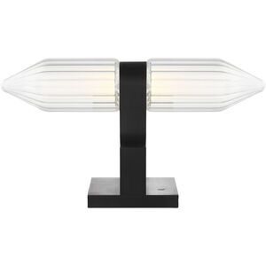 Avroko Langston 7.2 watt Plated Dark Bronze Table Lamp Portable Light, Integrated LED