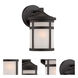 Austin 1 Light 9.25 inch Matte Black Exterior Wall Mount