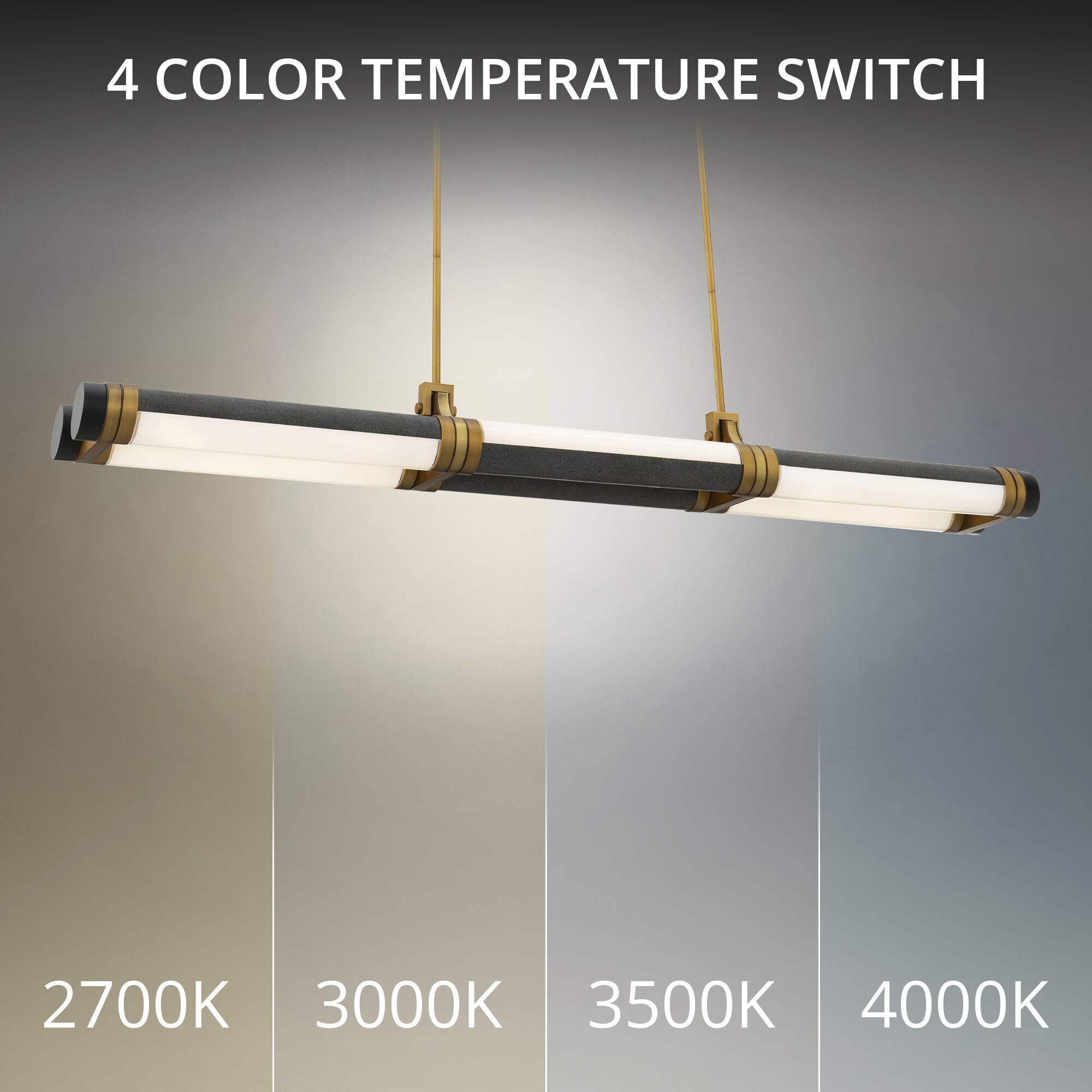 Catania LED 6.6 inch Bassalt Stone and Aged Brass Indoor Hanging Lighting Ceiling Light in 3500K