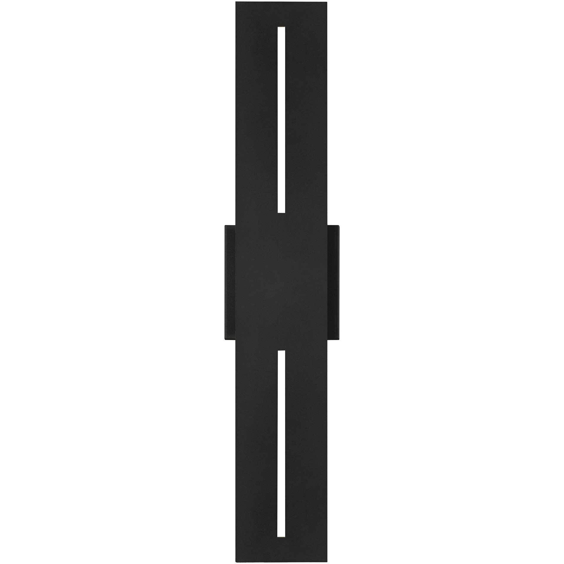 Slot LED 24 inch Sand Black Outdoor Wall Sconce