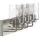 Merry 4 Light 30 inch Brushed Nickel Bath Vanity Wall Light