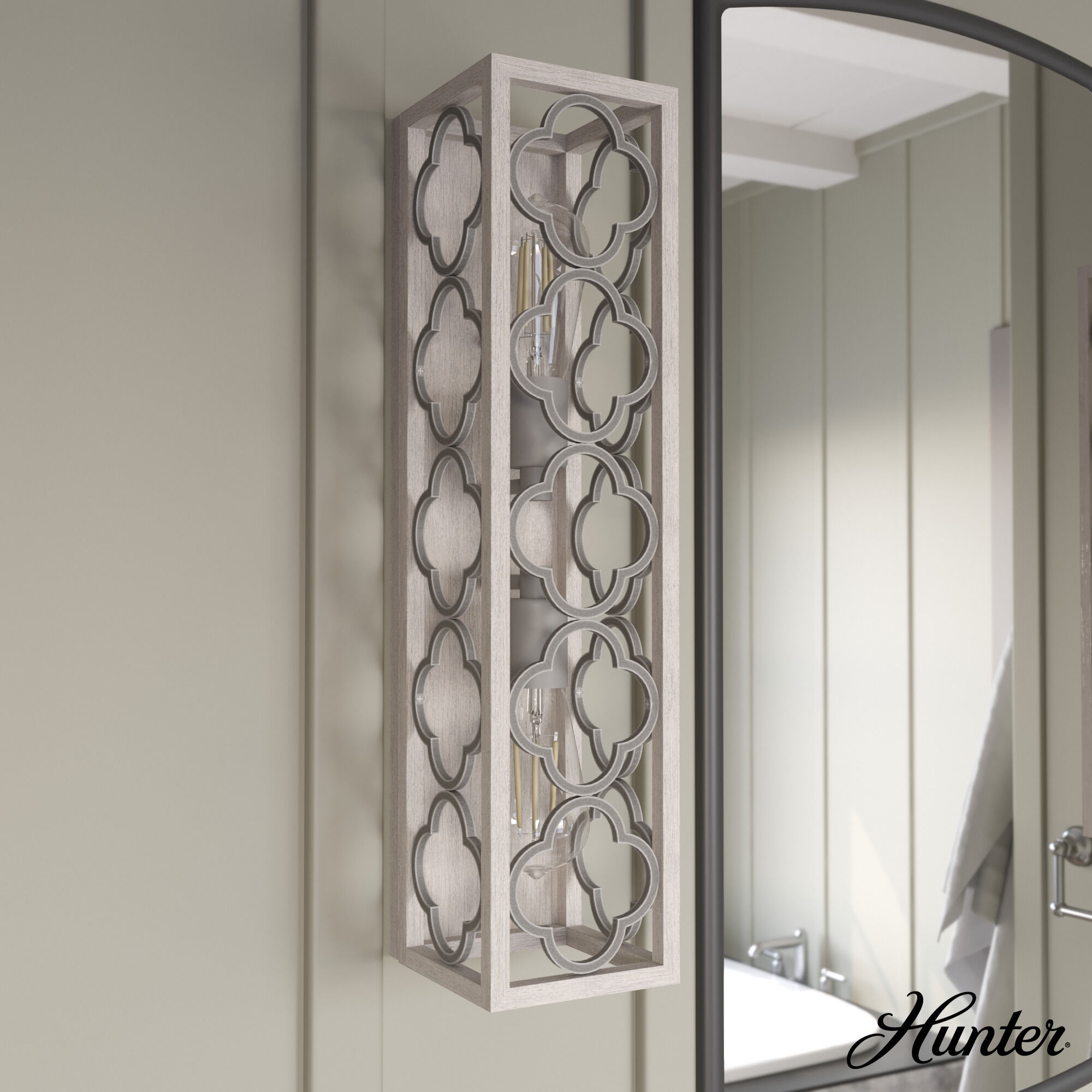 Gablecrest 2 Light 5 inch Distressed White Wall Sconce Wall Light