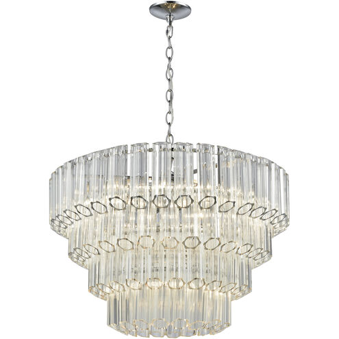 Carrington 7 Light 26 inch Polished Chrome Chandelier Ceiling Light