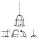 Wickenburg 4 Light 21 inch Black Iron Pendant Ceiling Light