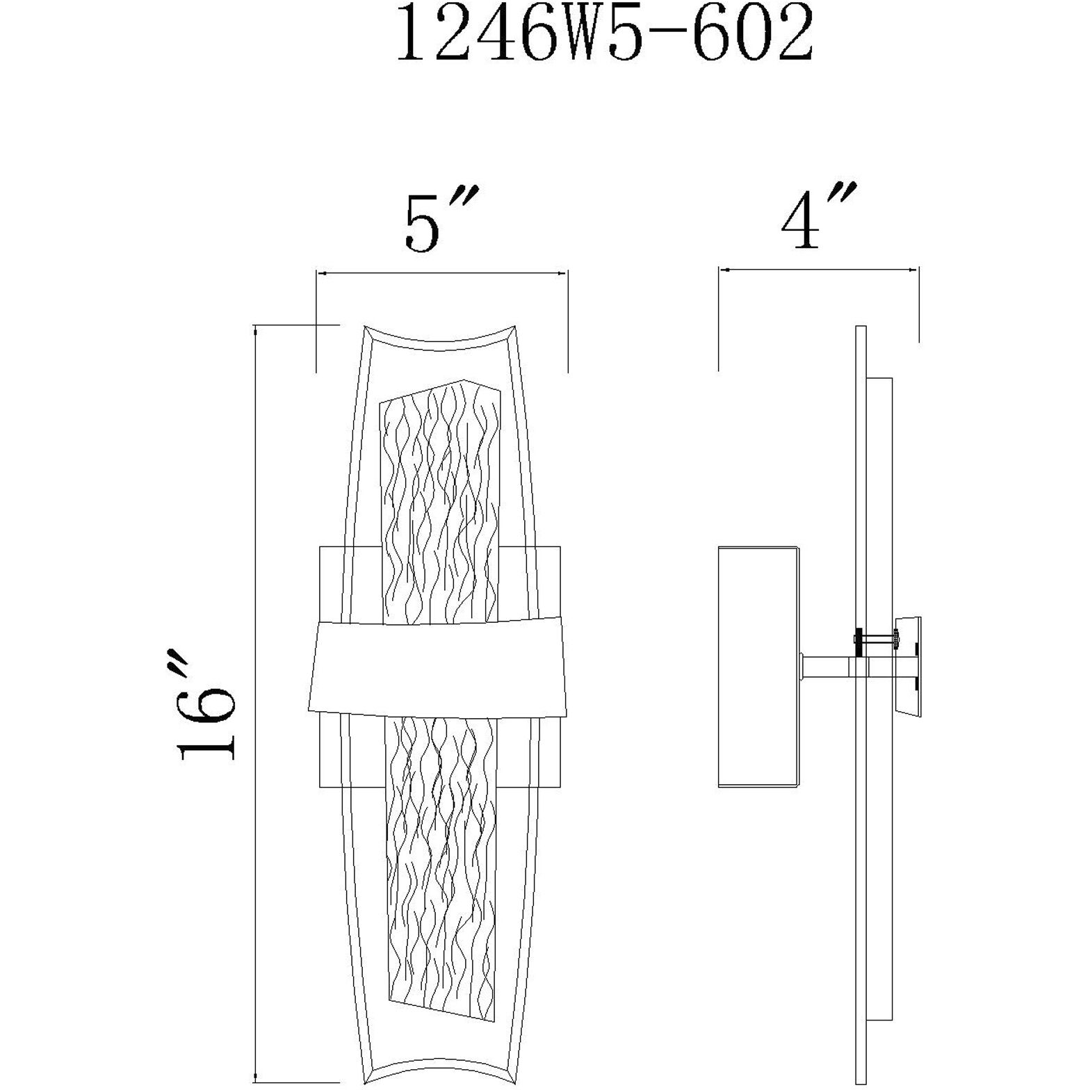 Guadiana LED 4 inch Satin Gold Wall Light