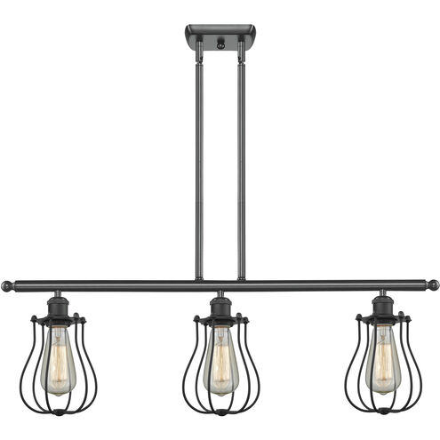 Austere Barrington 3 Light 36 inch Matte Black Island Light Ceiling Light