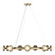 Palta 9 Light Champagne Bronze Chandelier Ceiling Light, 1 Tier, Medium