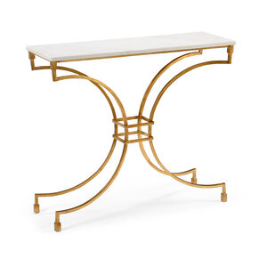 Wildwood 39 inch Antique Gold Leaf Console Table