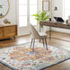 Harput 87 X 63 inch Aqua Rug in 5 x 8, Rectangle