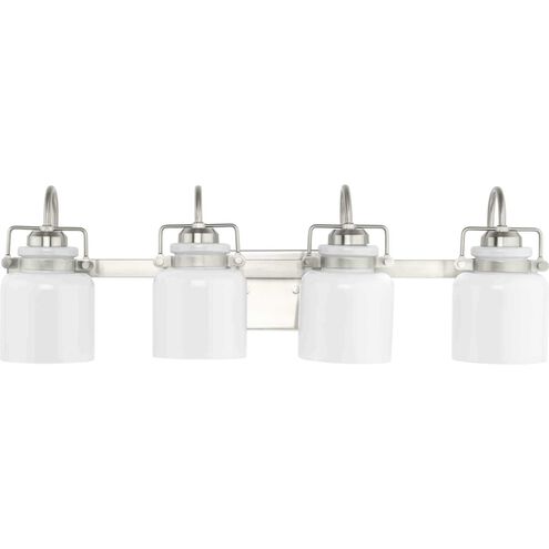 Fessler 4 Light 29.12 inch Brushed Nickel Bath Light Wall Light