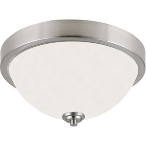 Madison 2 Light 13 inch Brushed Nickel Flush Mount Ceiling Light