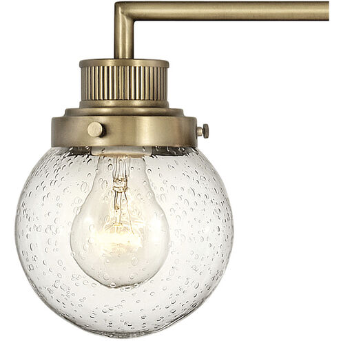 Poppy LED 24 inch Heritage Brass Vanity Light Wall Light