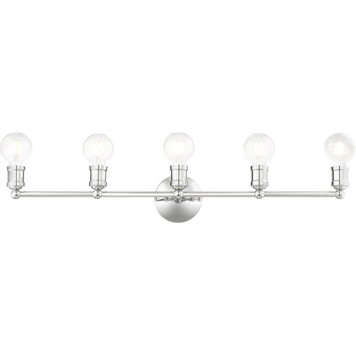 Lansdale 5 Light 34 inch Polished Chrome Vanity Sconce Wall Light