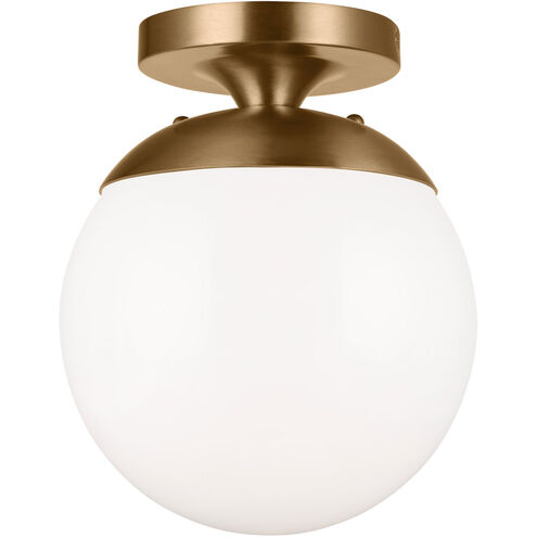 Abington 1 Light 8 inch Satin Brass Semi-Flush Mount Ceiling Light
