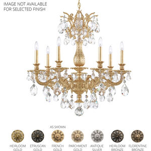 Milano 7 Light Etruscan Gold Chandelier Ceiling Light in Heritage