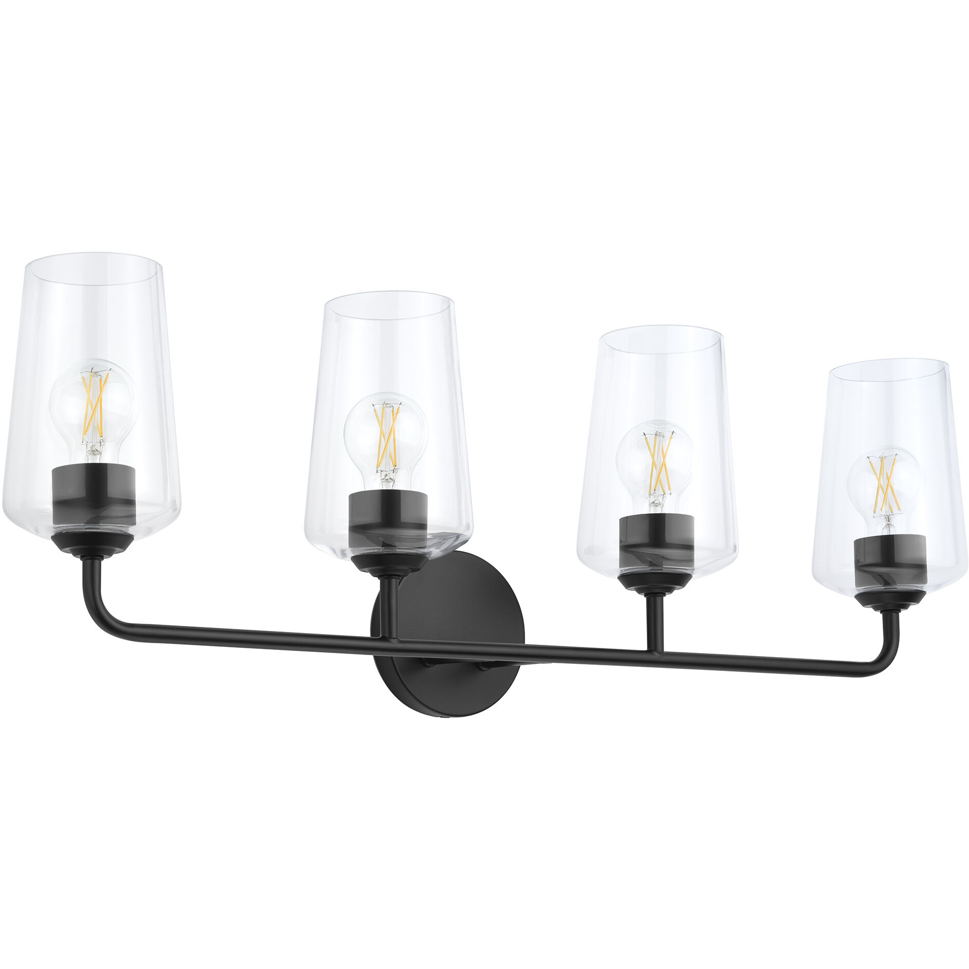 Celino 4 Light 32.5 inch Black Vanity Light Wall Light