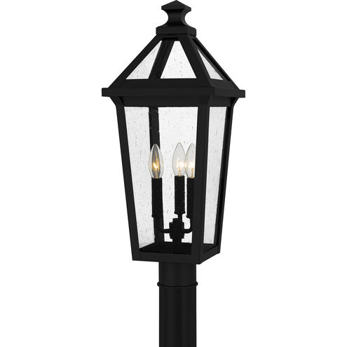 Boulevard 3 Light 23.75 inch Matte Black Outdoor Post Lantern, Large