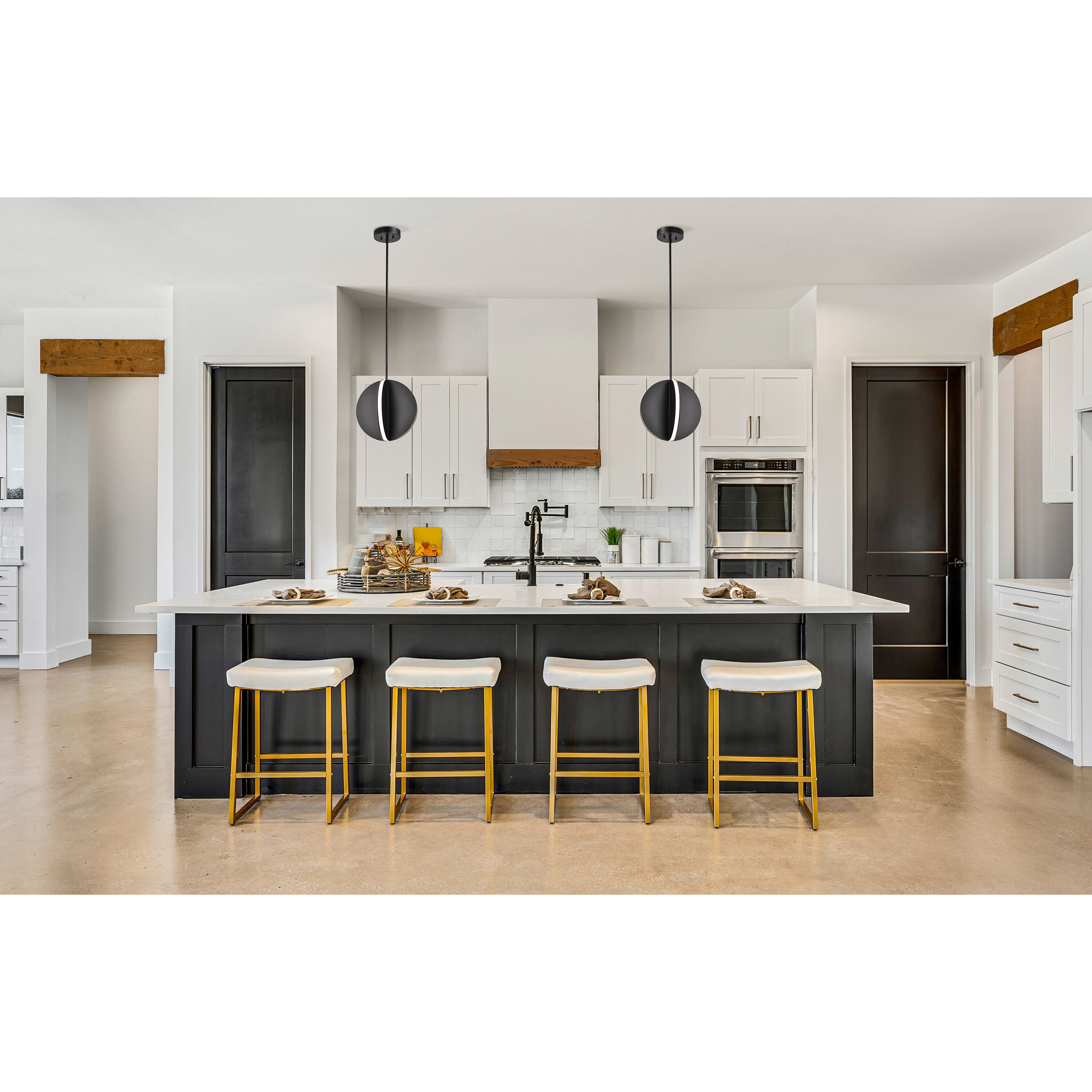 Blaine LED 12.88 inch Matte Black Pendant Ceiling Light