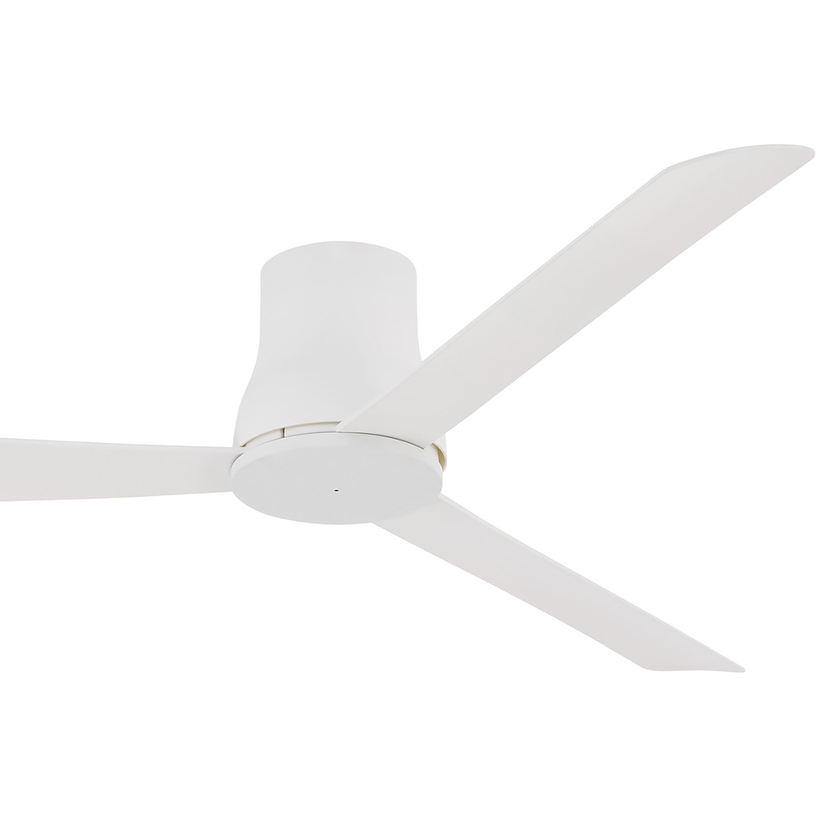 Simple Flush 60 inch Flat White Outdoor Hugger Fan