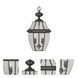 Monterey 2 Light 10.5 inch Black Outdoor Pendant Lantern