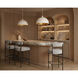 Lohn 1 Light Matte White Pendant Ceiling Light