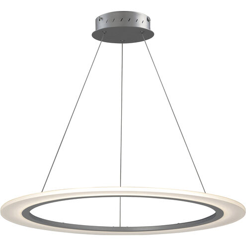 Saturn II LED LED 31.5 inch Matte Silver Entry Foyer Pendant Ceiling Light